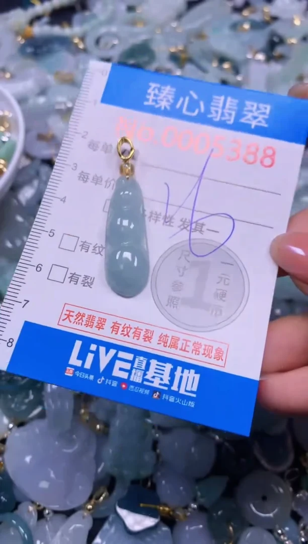 吊坠(不含链)未镶嵌翡翠5388