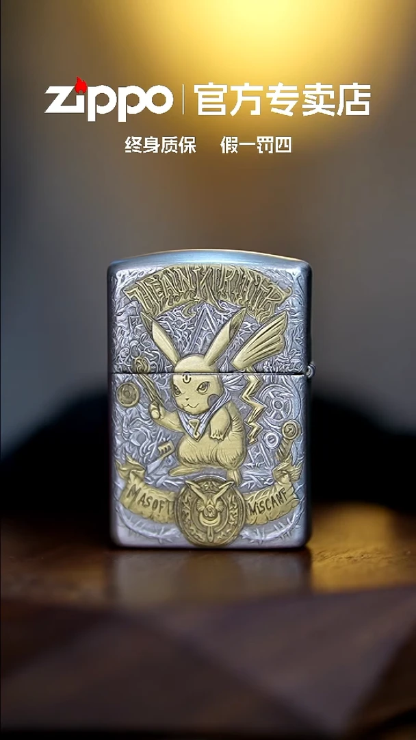 铜ZIPPO官方正品/皮卡丘