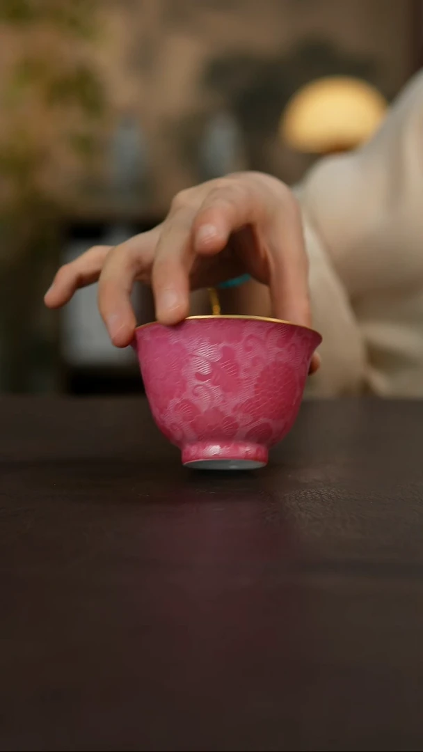 杯景德镇陶瓷杯碗柴烧多人