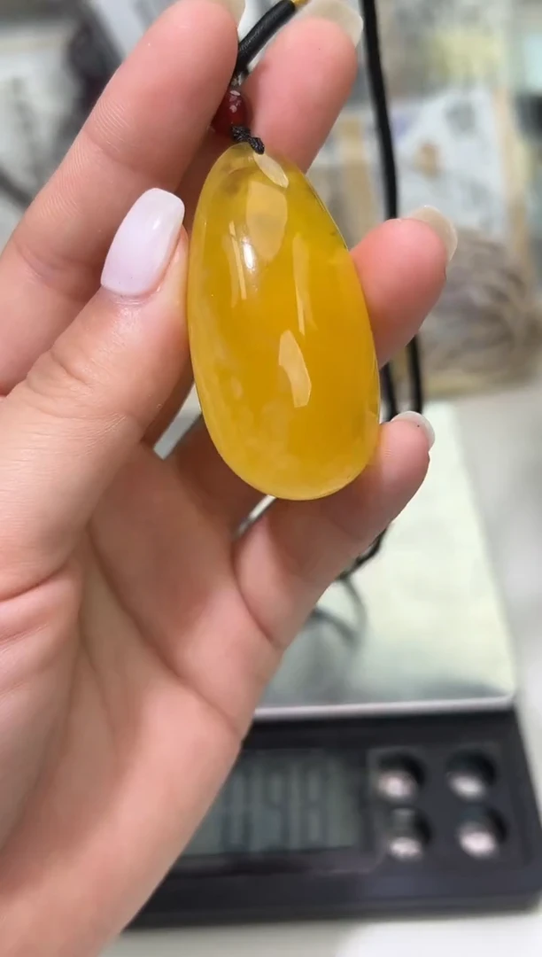 裸石琥珀未镶嵌琥珀蜜蜡吊坠