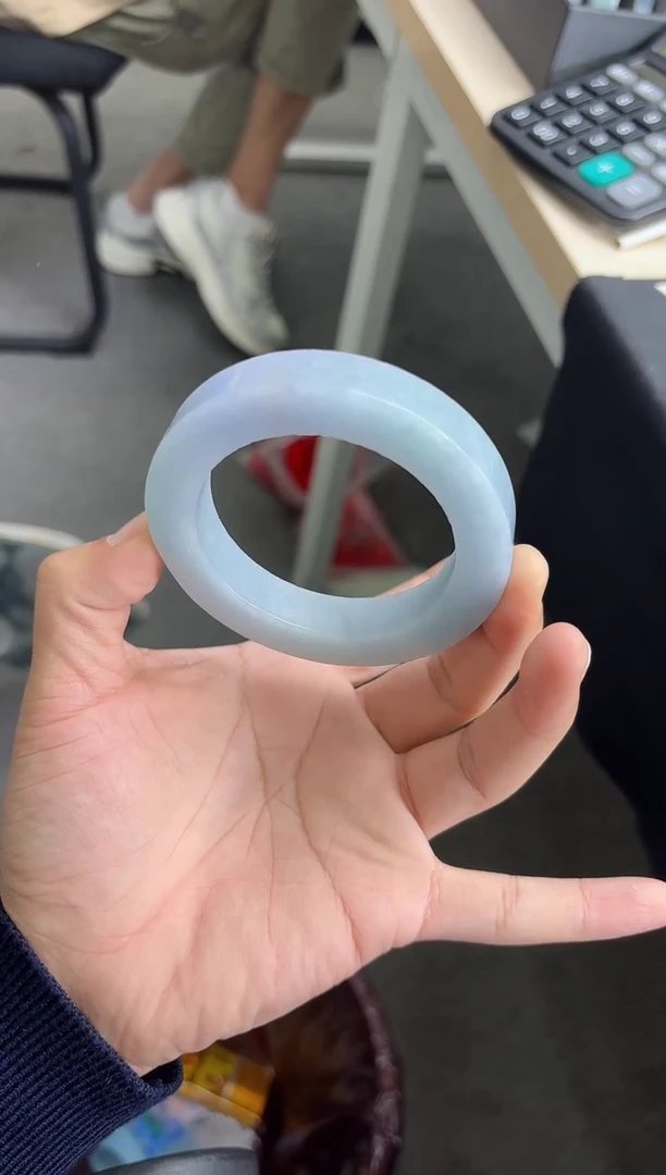 未镶嵌手镯定制翡翠秦**月手镯