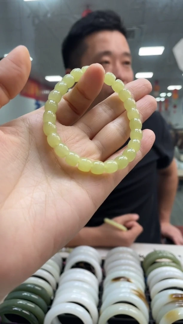 手链未镶嵌和田玉黄玉极限弧卡8-7手串随机发一件