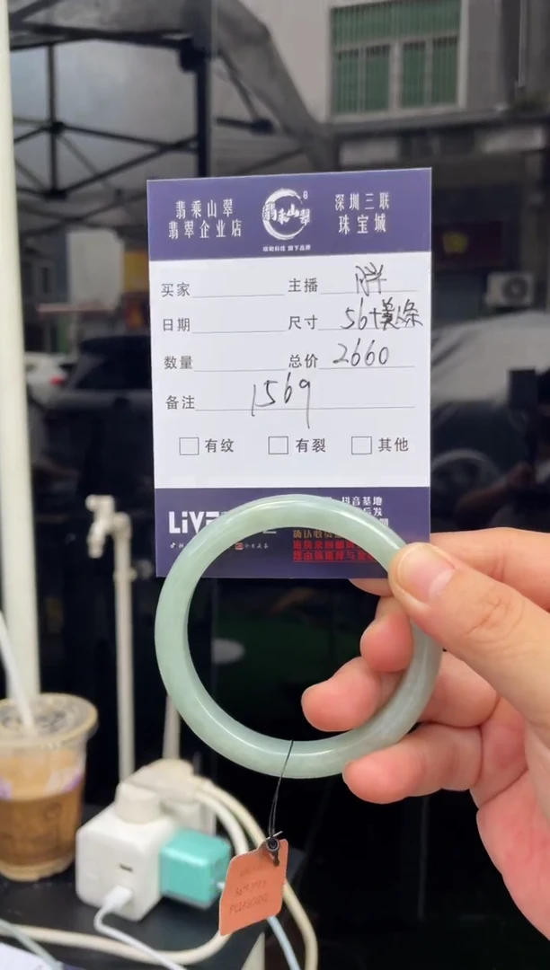 未镶嵌手镯翡翠W 56正圈 1569