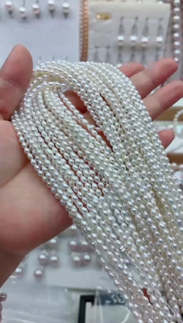 未镶嵌淡水珍珠裸珠无扣头多样性发其一，非无暇