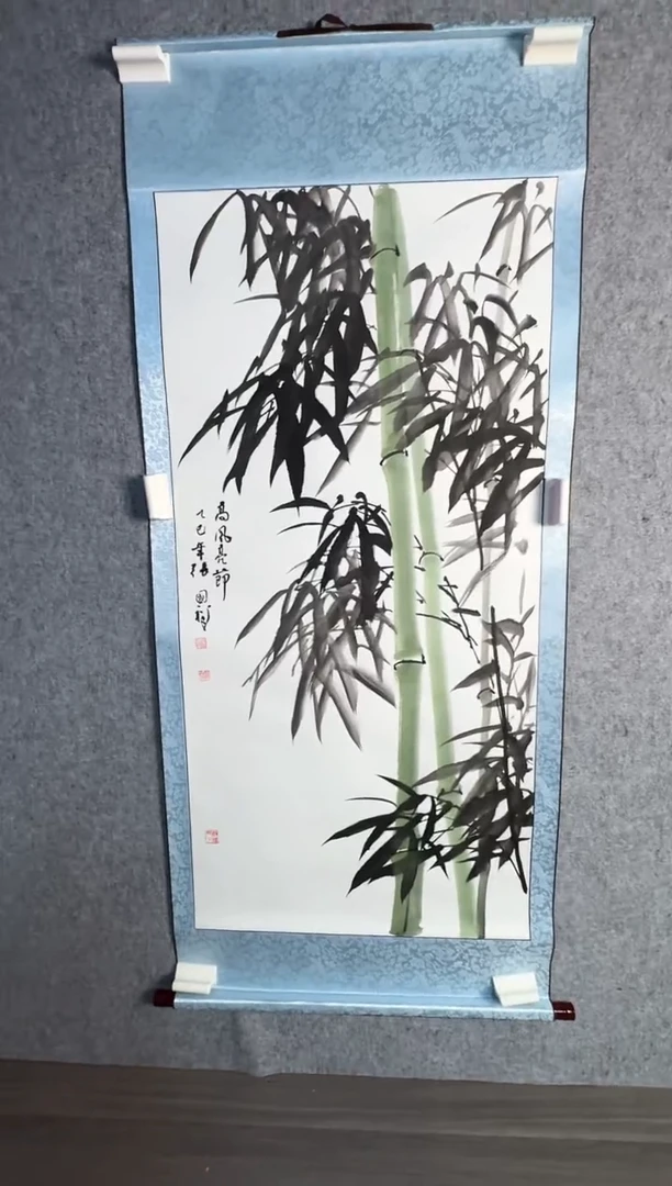 绘画张国祥老师《8平尺高风亮节》带收藏证书