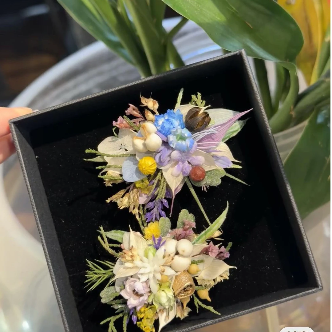 永生花戒指DIY材料包小红书同款高级干花订婚结婚戒指表白求婚