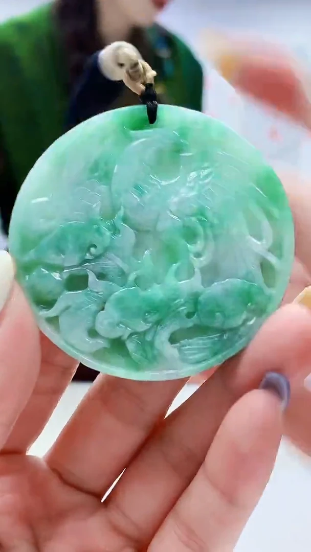 未镶嵌定制翡翠4829lr-毛货挂件29