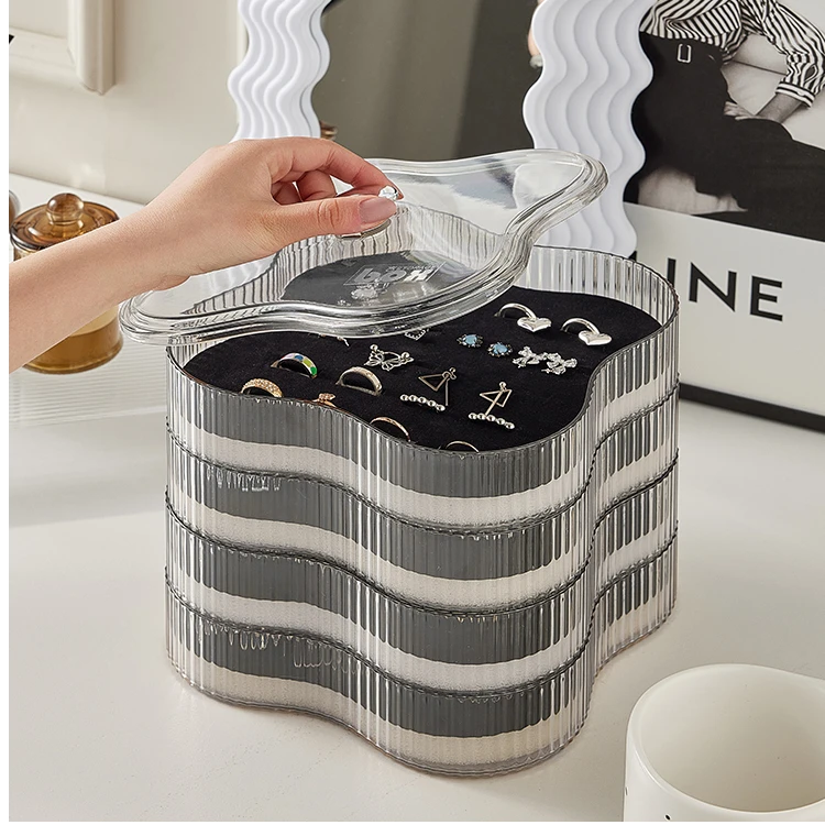 首饰盒/箱 黄金首饰收纳盒高档精致三金首饰盒