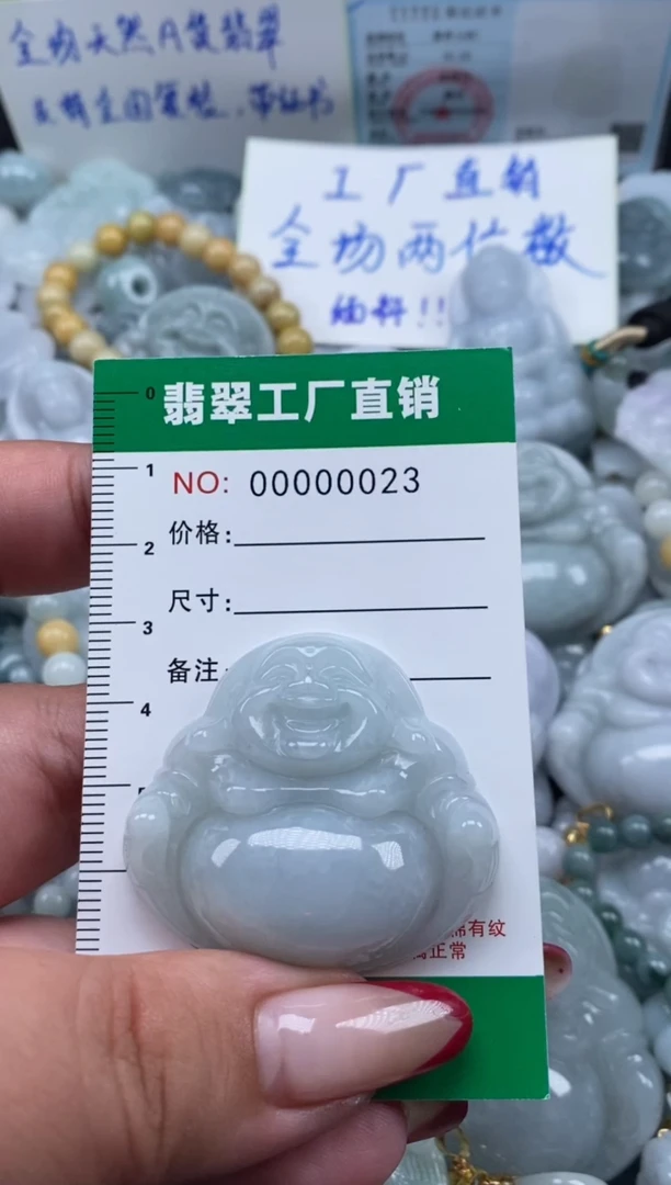 翡翠未镶嵌颈饰天然A货翡翠0023