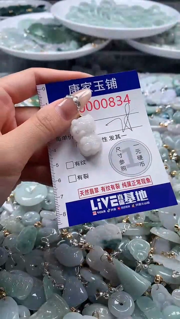 翡翠未镶嵌吊坠(不含链)834