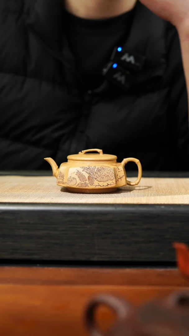 【闪购商品】紫砂茶壶黄金段四方抽角