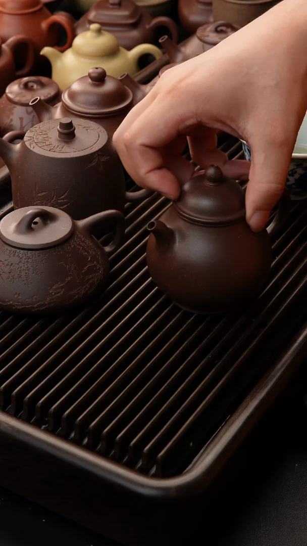 紫砂公道杯一厂紫泥 潘壶 完美品