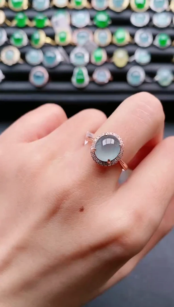 【闪购商品】翡翠戒指银S925镶嵌1111111