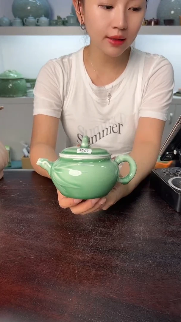 龙泉云间青瓷小米茶器