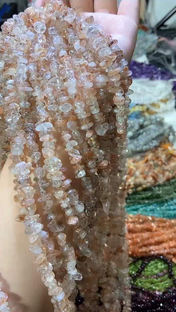水晶珠宝半成品未镶嵌黑金超七