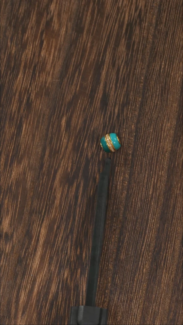 【闪购商品】绿松石挂饰18K金镶嵌1