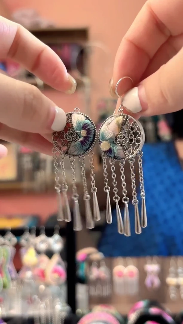 织绣艺枝独绣手工饰品151