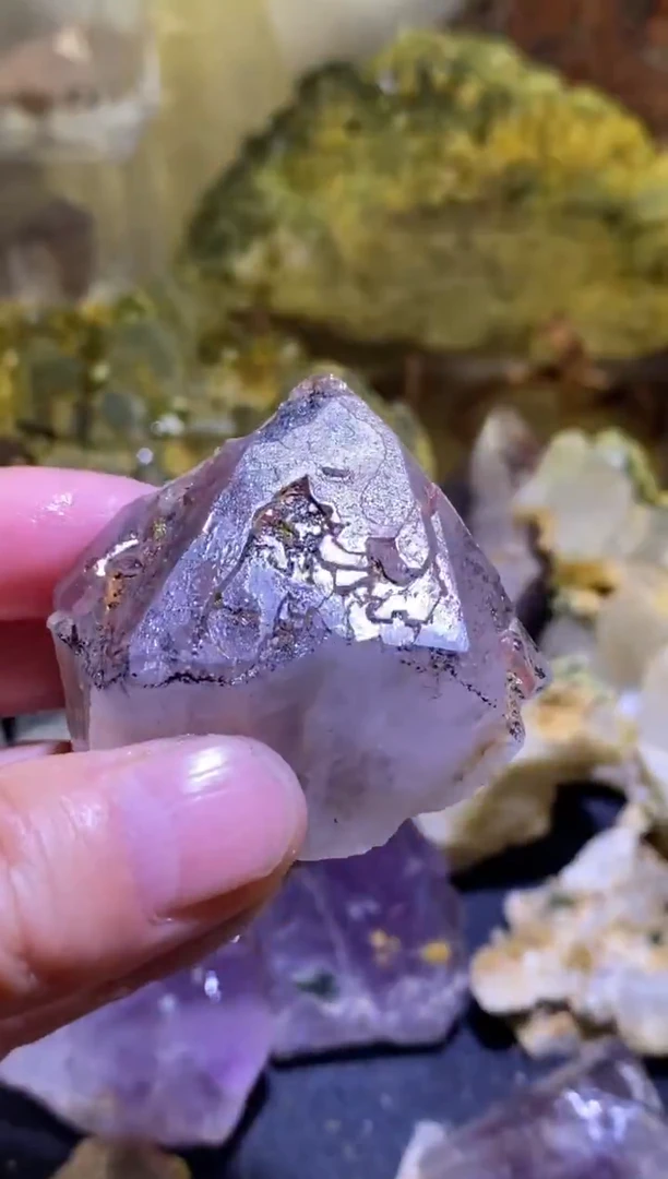 未镶嵌珠宝半成品水晶43号70g四川超七花园水晶