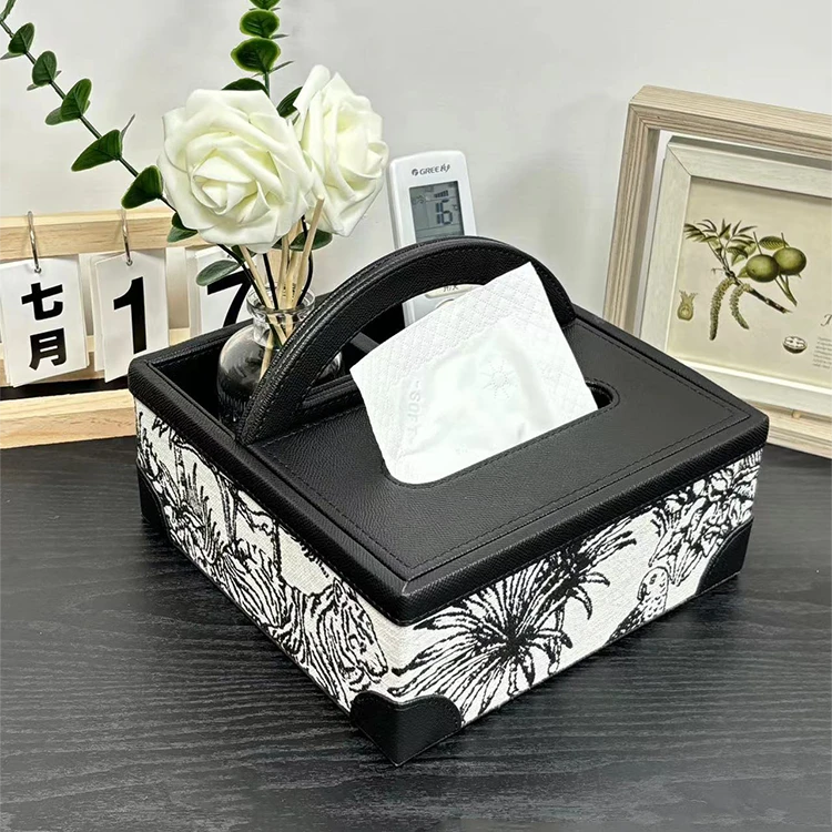 轻奢纸巾盒客厅高档抽纸盒多功能纸抽盒家用创意茶几遥控器收纳盒