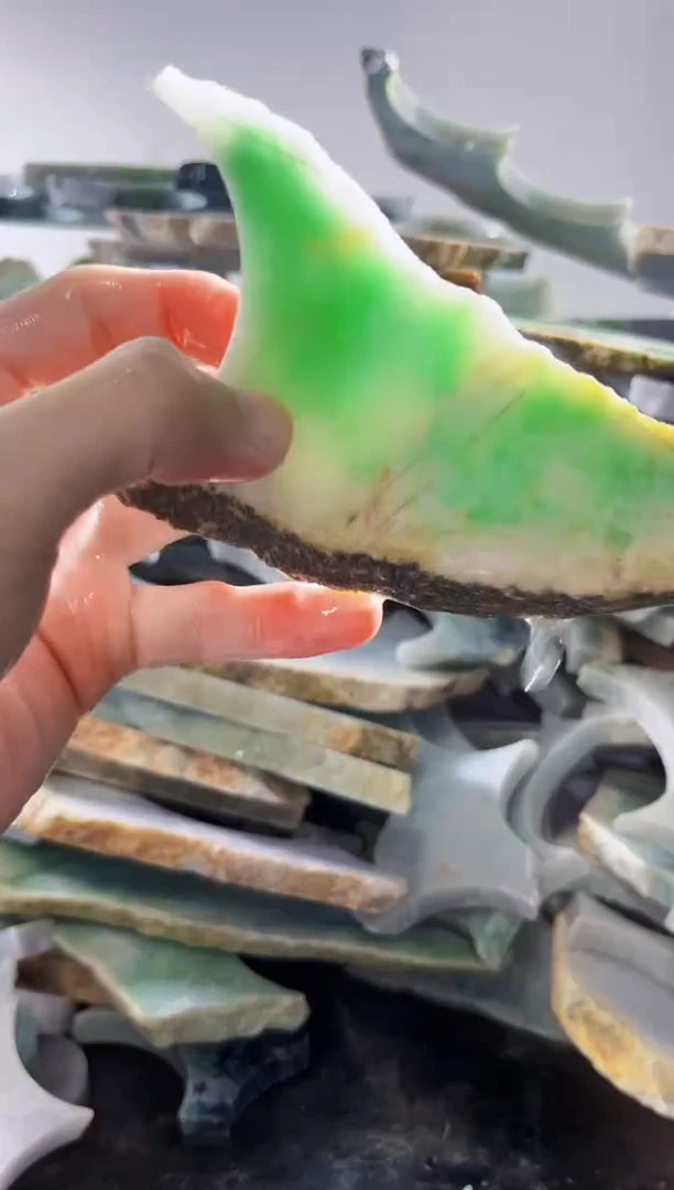 裸石翡翠缅甸翡翠A货文205