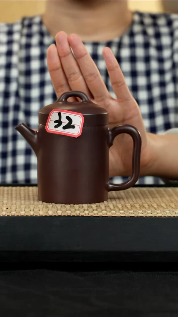 紫砂壶宜兴紫砂壶32摹清道光申锡款直筒壶