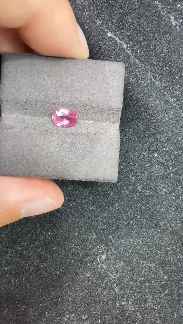 未镶嵌定制定制蓝宝石天然无烧帕帕拉恰1.0克拉