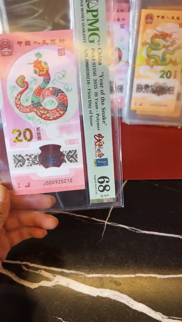 塑料2025 蛇钞 单张  000920210