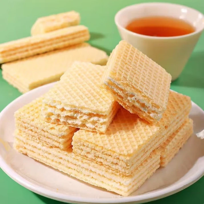 威化饼零食榴莲饼威化饼干一整箱小包装榴莲味独立包装