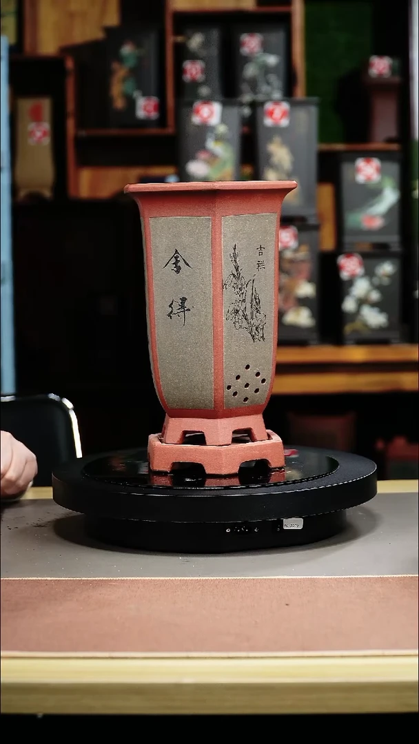 紫砂花盆紫砂花盆