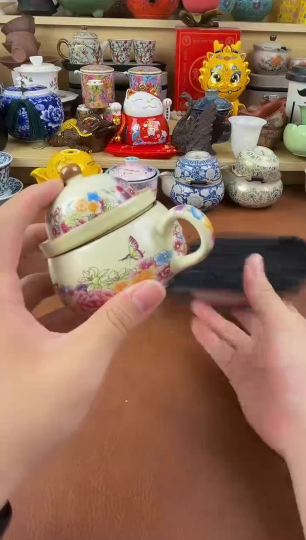 陶瓷茶具摆件旅行套组