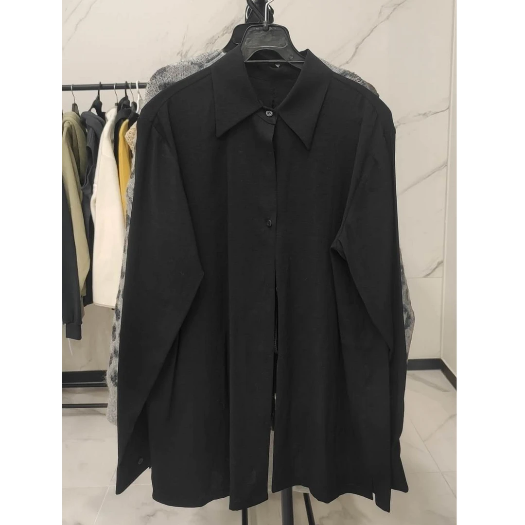 长袖衬衫-NO退换 接受再拍 百搭中长款时尚休闲