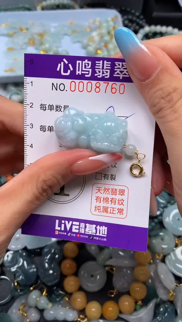 翡翠未镶嵌颈饰闪购008760