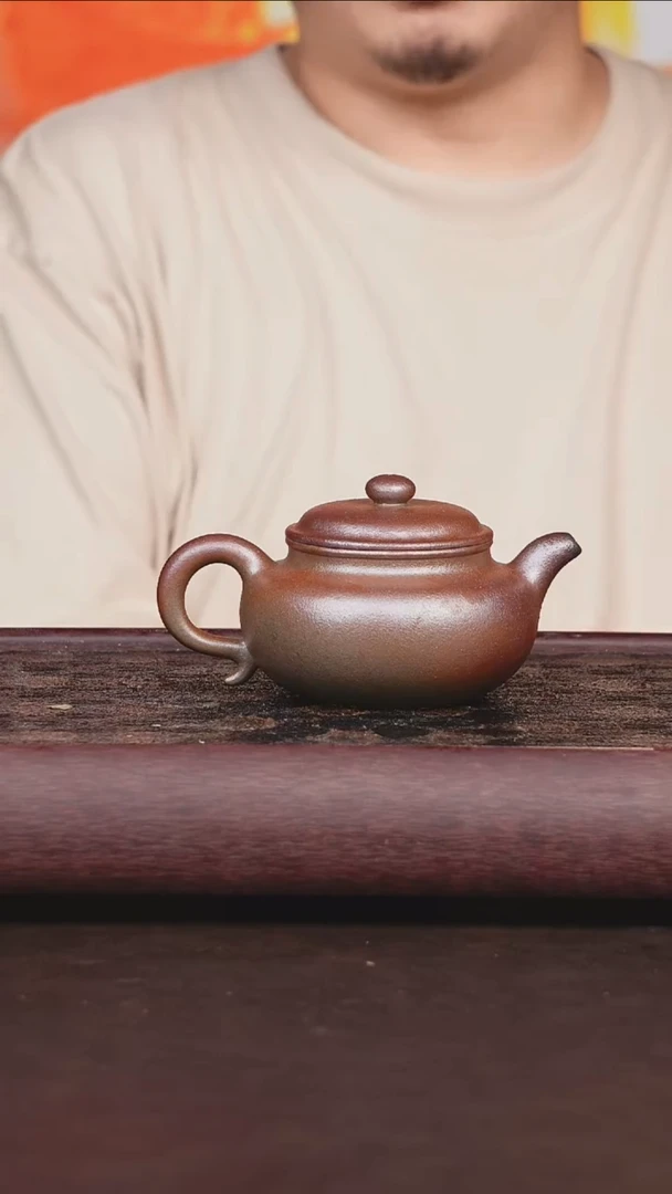 茶壶紫砂柴烧 仿古