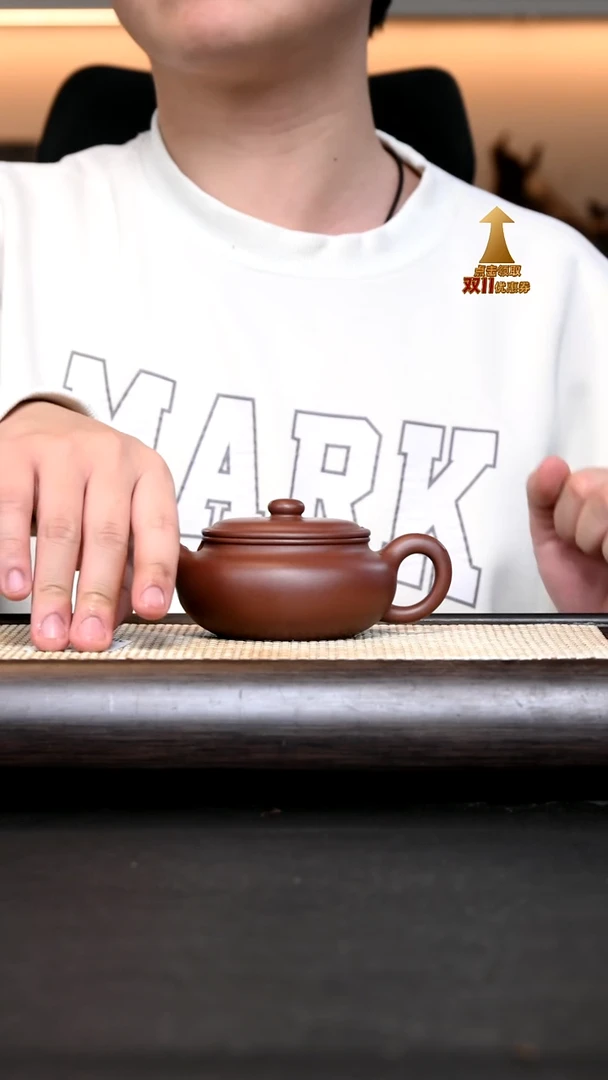 紫砂其他强**道AA14187-张辉-扁腹-底槽清210cc