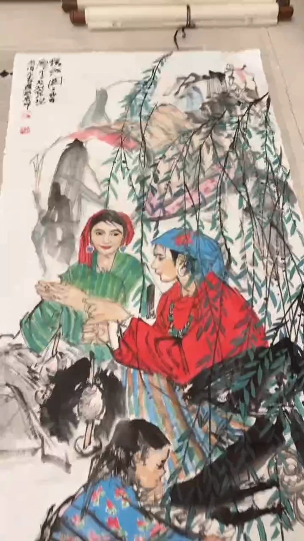 书法9-16-12史老师8平尺国画作品