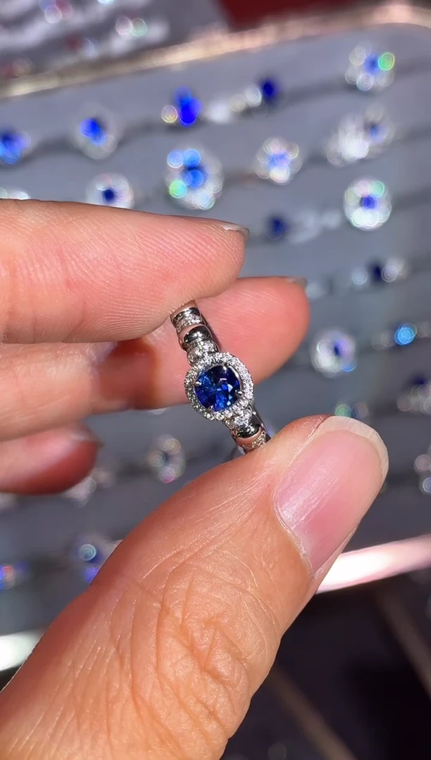 戒指蓝宝石18K金镶嵌【闪购】0.51ct/七天鉴赏