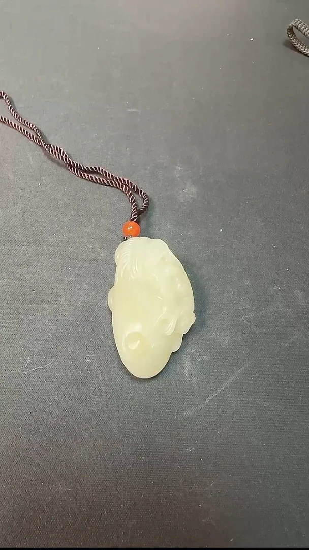 颈饰未镶嵌和田玉爱****?猴如意吊坠