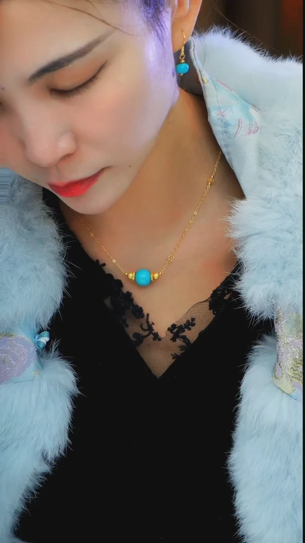 未镶嵌绿松石项链发货一件