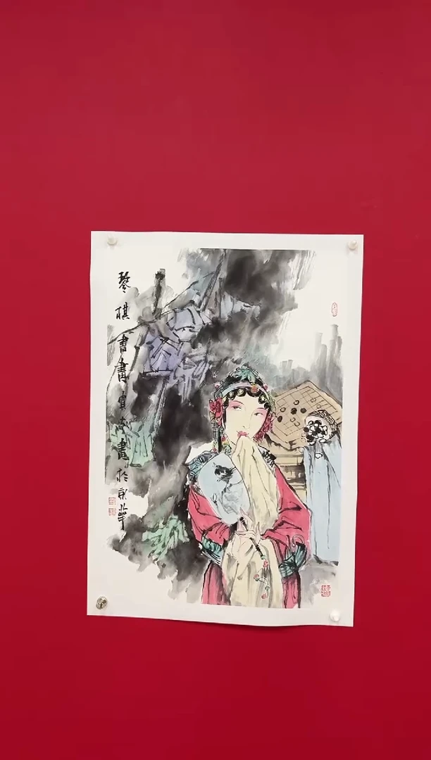 国画国画经典手绘2.7平尺