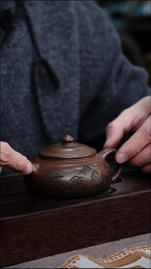 茶壶紫砂宜兴柴烧紫砂壶