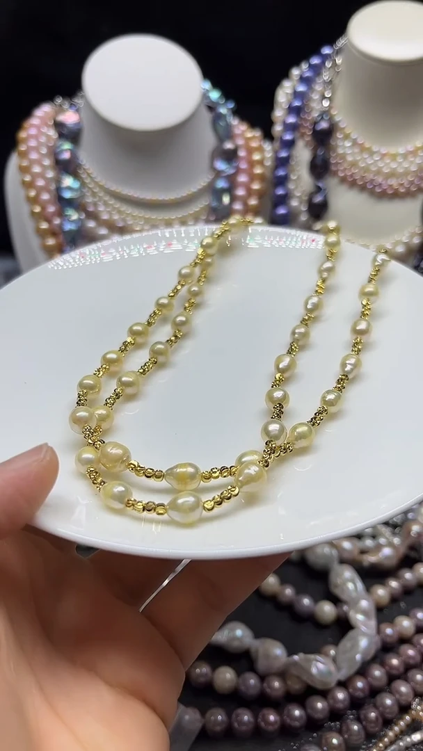 淡水珍珠未镶嵌颈饰多人