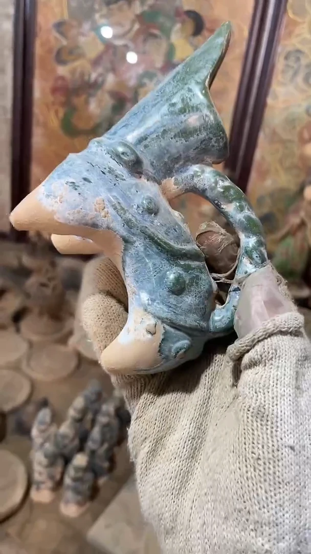 瓷片手工，手绘，陶瓷