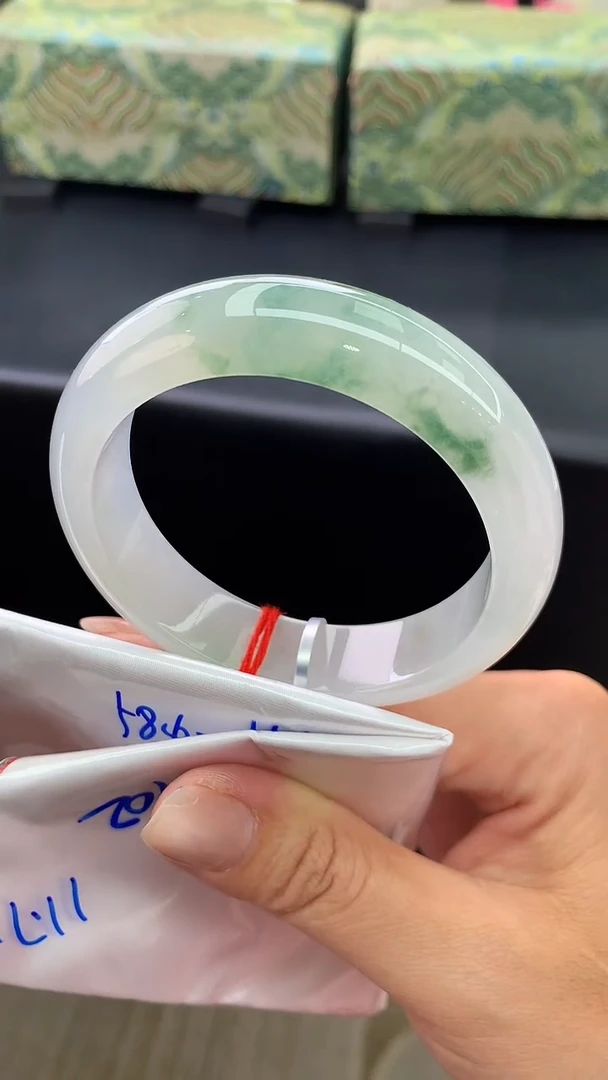 未镶嵌手镯翡翠天然A货缅甸翡翠K102圈口558.6