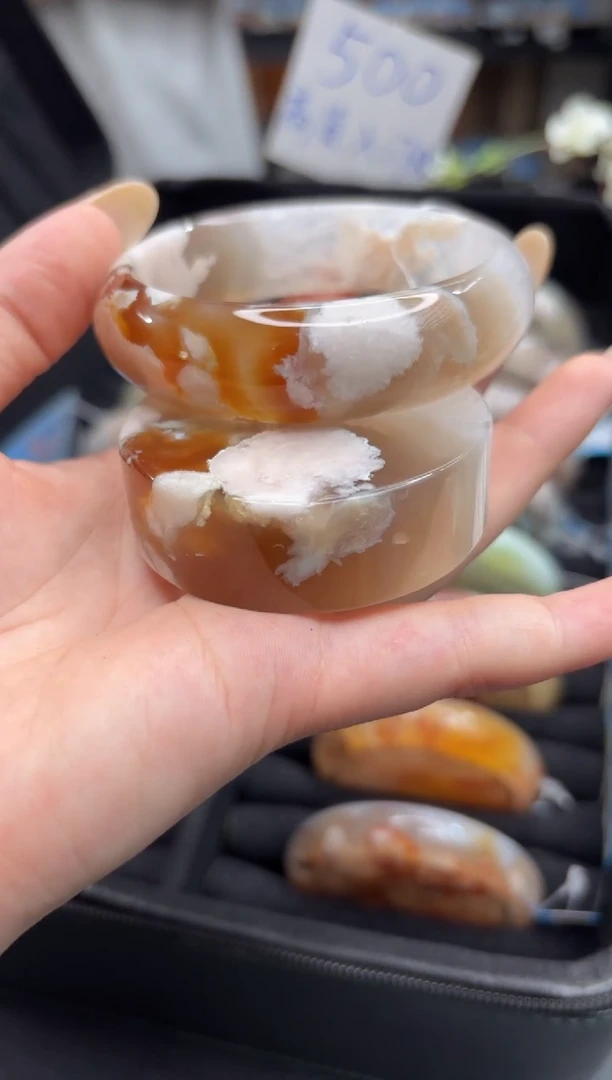 未镶嵌手镯石英质玉C192(57圈赠送镯心)