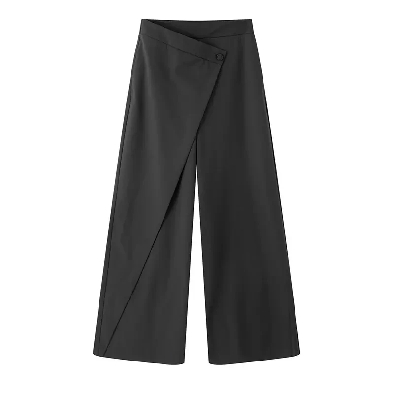 艾家商场同款2025秋季新款高腰显瘦直筒裤休闲裤女长裤AR303003