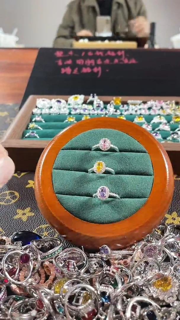 合金合成钻石戒指备注颜色