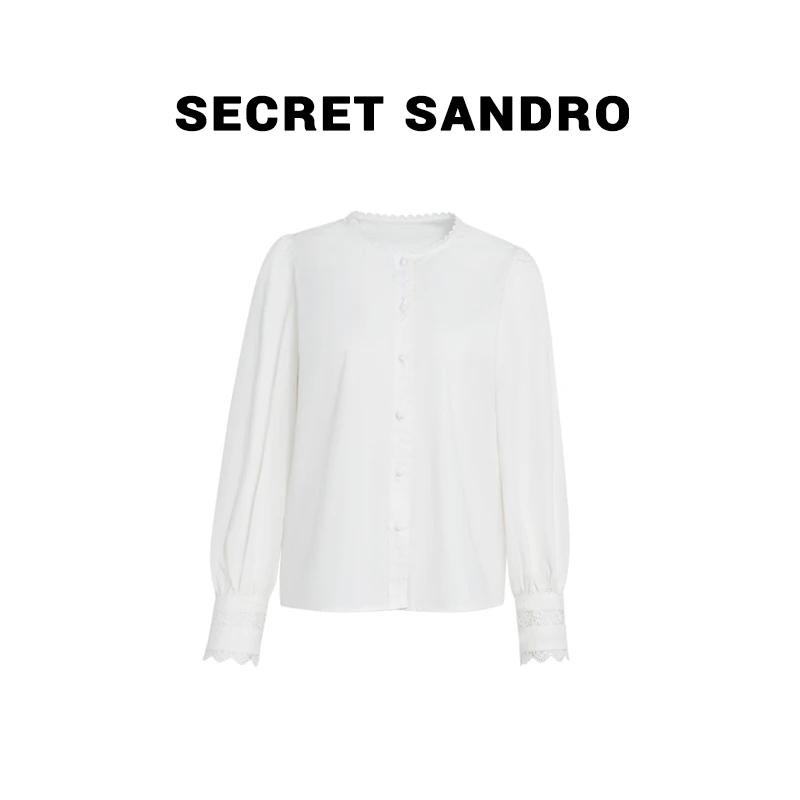 【圆领蕾丝】【多娜&Secret Sandro粉丝专享】 衬衫 C65202057N