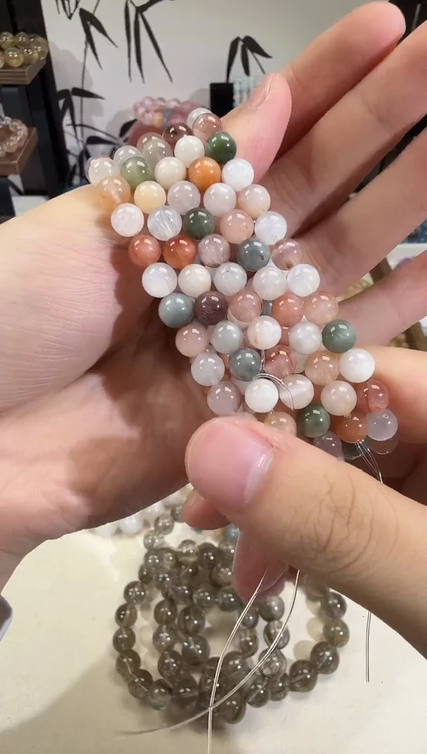 未镶嵌手串水晶SJ-43彩兔毛卡7