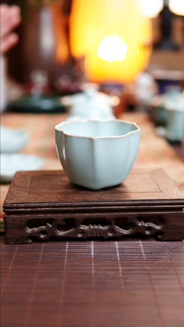 汝瓷 铃兰杯 *半手工