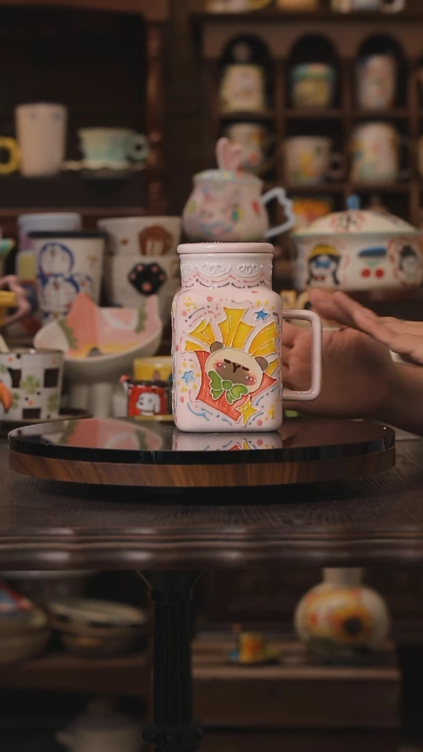 摆件景德镇釉下彩绘设计师款式陶瓷